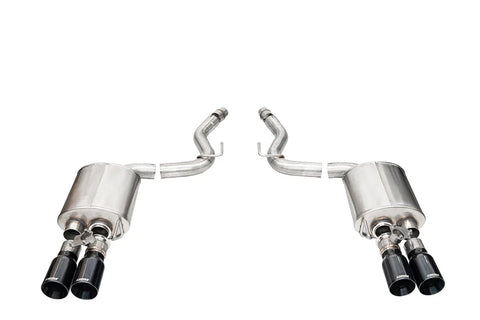 Corsa Sport Valved 2024+ Ford Mustang V8 5.0L 3in Axle-Back Exhaust System w/ Twin 4in Black Straight Tips