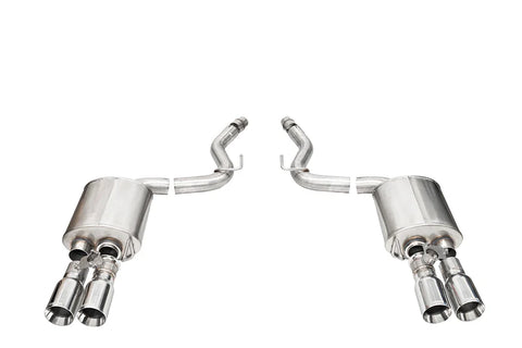 Corsa Sport Valved 2024+ Ford Mustang V8 5.0L 3in Axle-Back Exhaust System w/ Twin 4in Polished Straight Tips