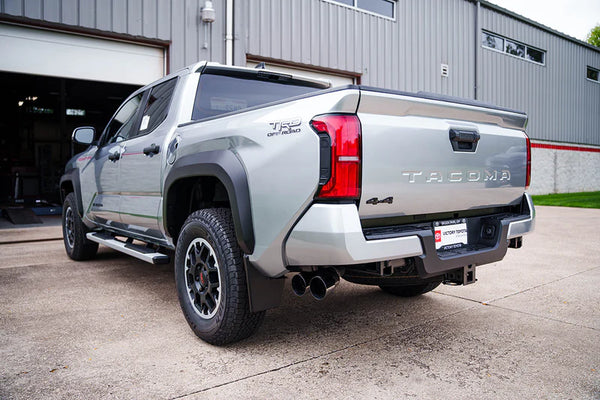 Corsa 2024 + Toyota Tacoma (2.4L Turbo) Sport Cat-Back - 4in Black Tip