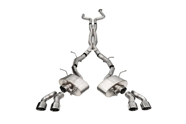 Corsa 2020+ Cadillac CT5-V 3in Cat Back Exhaust - 4.5in Black Twin Tips (Xtreme)