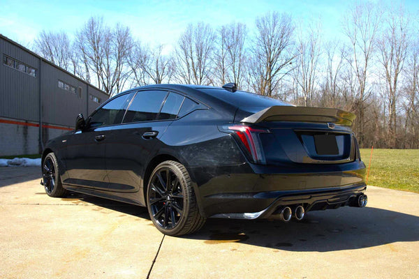 Corsa 2020+ Cadillac CT5-V 3in Cat Back Exhaust - 4.5in Black Twin Tips (Xtreme)
