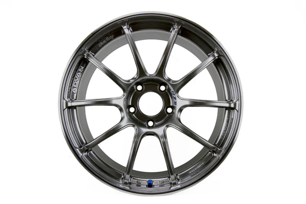 Advan RZII 17x8.0 / +45 Offset / 5x114.3 / 73mm Bore / Racing Hyper Black and Ring