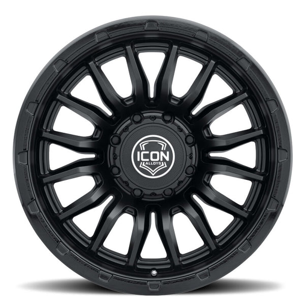 ICON Alloys Cajon 20x9 / 8x180 / 12mm / 5.5in BS Double Black Wheel