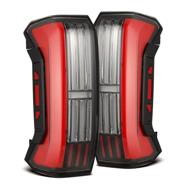 AlphaRex 2022 + Toyota Tundra NOVA-Series Prismatic LED Tail Lights - Black/Red