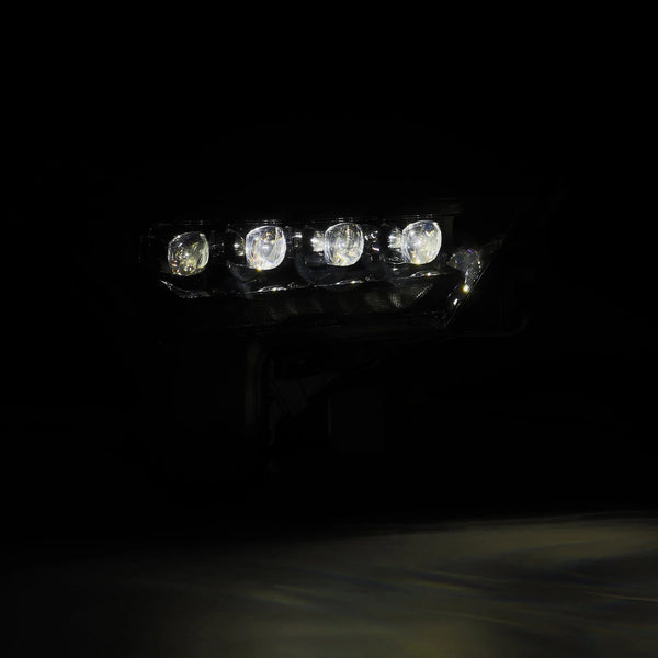 AlphaRex 2022 + Toyota Tundra / Sequoia NOVA-Series Headlights Alpha-Black w/Amber DRL