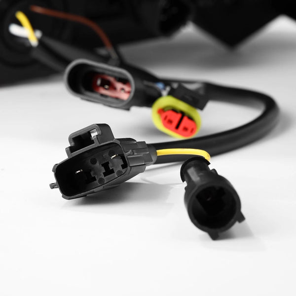 AlphaRex 2022 + Toyota Tundra / Sequoia NOVA-Series Headlights Alpha-Black w/Amber DRL