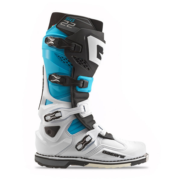 Gaerne SG22 Limited Edition Boot White/Black/Light Blue