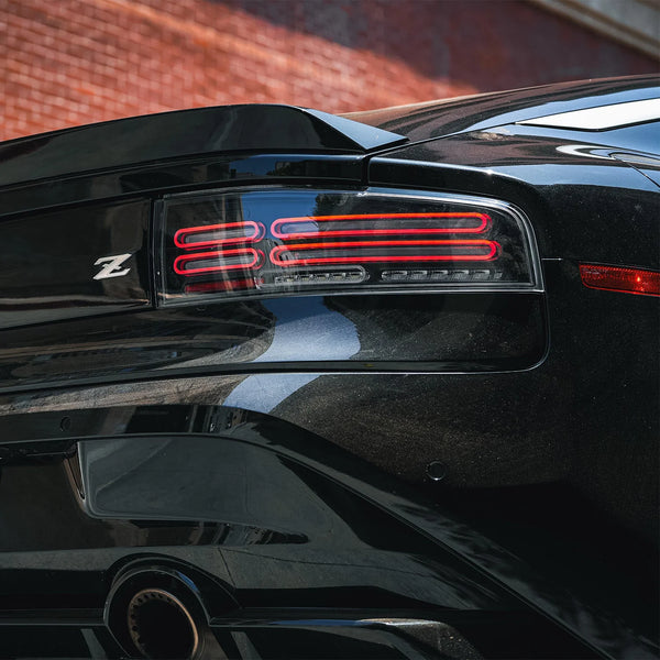 AlphaRex 2023 + Nissan Z Nova-Series Quad-Loop Style Prismatic LED Tail Lights - Alpha Black