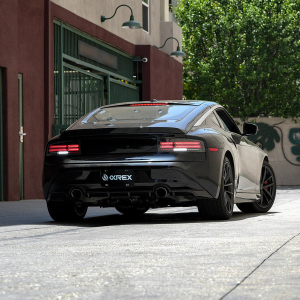AlphaRex 2023 + Nissan Z Nova-Series Quad-Loop Style Prismatic LED Tail Lights - Alpha Black