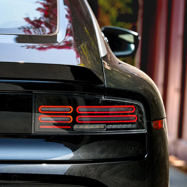 AlphaRex 2023 + Nissan Z Nova-Series Quad-Loop Style Prismatic LED Tail Lights - Alpha Black