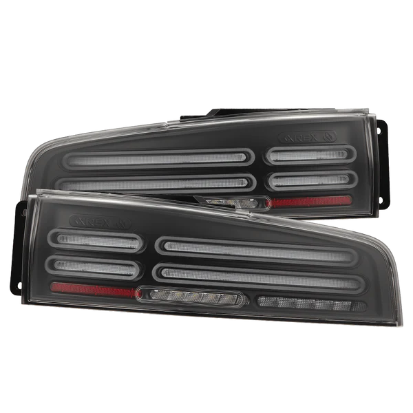 AlphaRex 2023 + Nissan Z Nova-Series Quad-Loop Style Prismatic LED Tail Lights - Black