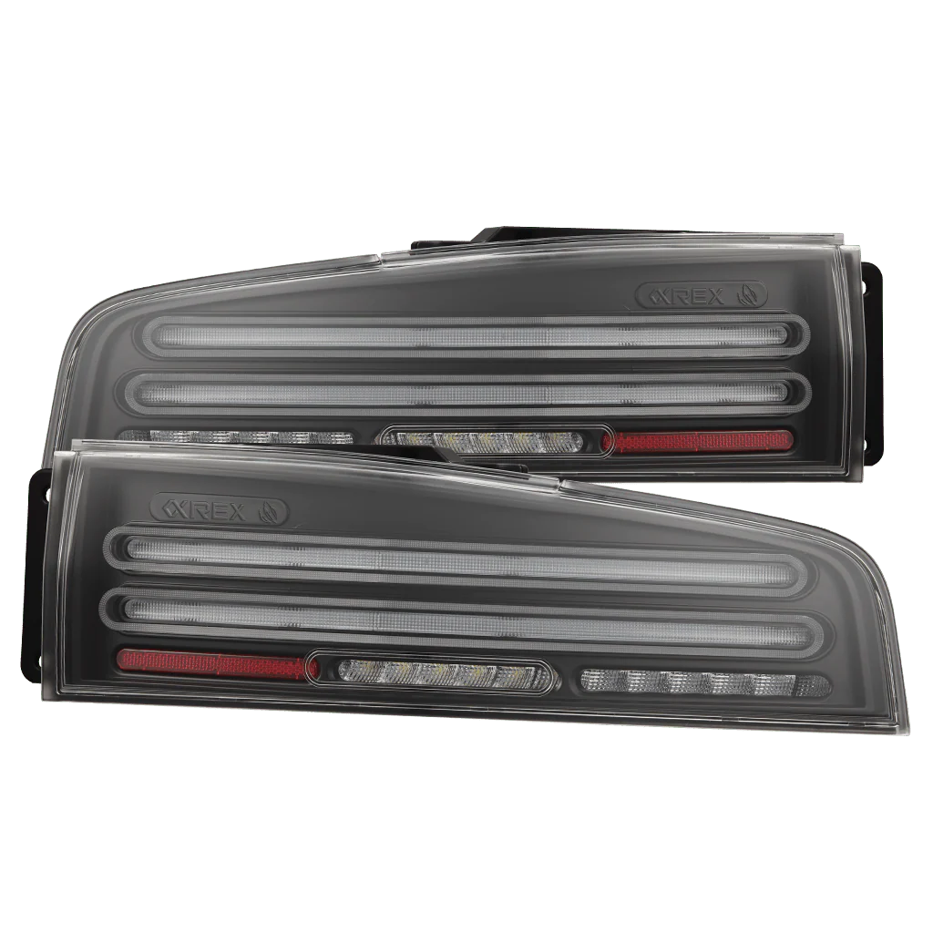 AlphaRex 2023 + Nissan Z Nova-Series Twin-Loop Style Prismatic LED Tail Lights - Black