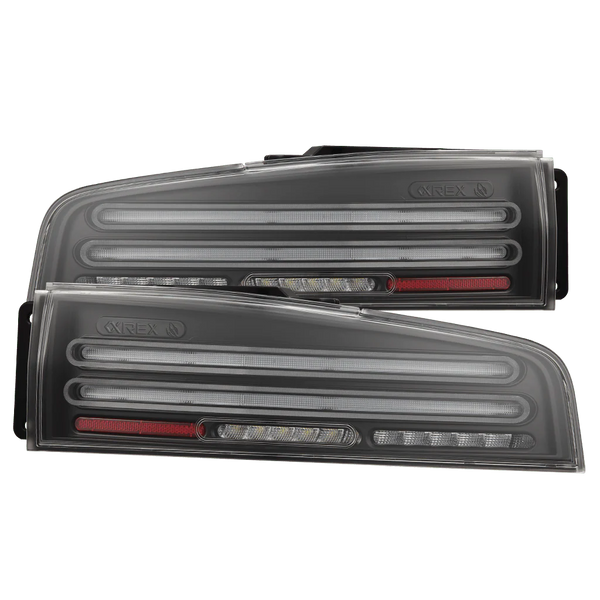 AlphaRex 2023 + Nissan Z Nova-Series Twin-Loop Style Prismatic LED Tail Lights - Black