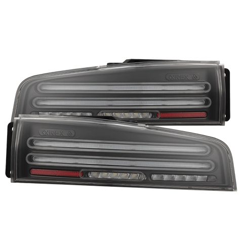 AlphaRex 2023 + Nissan Z Nova-Series Twin-Loop Style Prismatic LED Tail Lights - Black