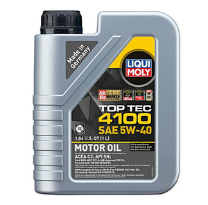 LIQUI MOLY 5L Top Tec 4100 Motor Oil SAE 5W40 ( 4 Pack )