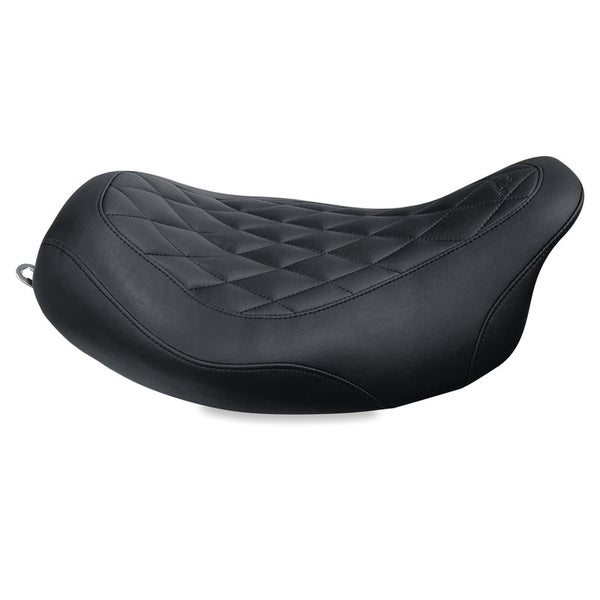 Mustang Wide Tripper™ Solo Seat for Harley-Davidson Electra Glide Standard, Road Glide, Road King & Street Glide 2008-2021 Diamond, Black