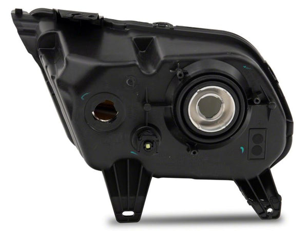 Raxiom 2010 - 2012 Ford Mustang Axial Series OEM Style Rep Headlights- Chrome Housing- Smoked Lens