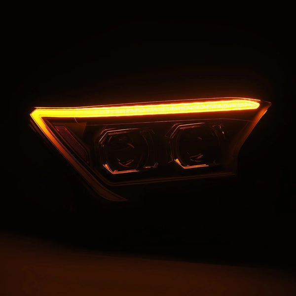 AlphaRex 2024 + Toyota Tacoma / 2025 + 4Runner LUXX-Series Projector Headlights (Pair) - Black w/Activation Light
