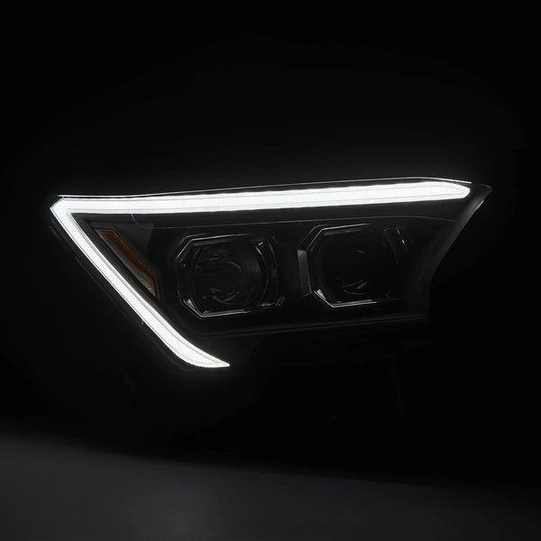 AlphaRex 2024 + Toyota Tacoma / 2025 + 4Runner LUXX-Series Projector Headlights (Pair) - Black w/Activation Light