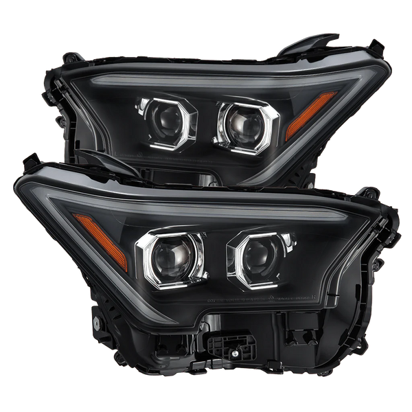 AlphaRex 2024 + Toyota Tacoma / 2025 + 4Runner LUXX-Series Projector Headlights (Pair) - Black w/Activation Light