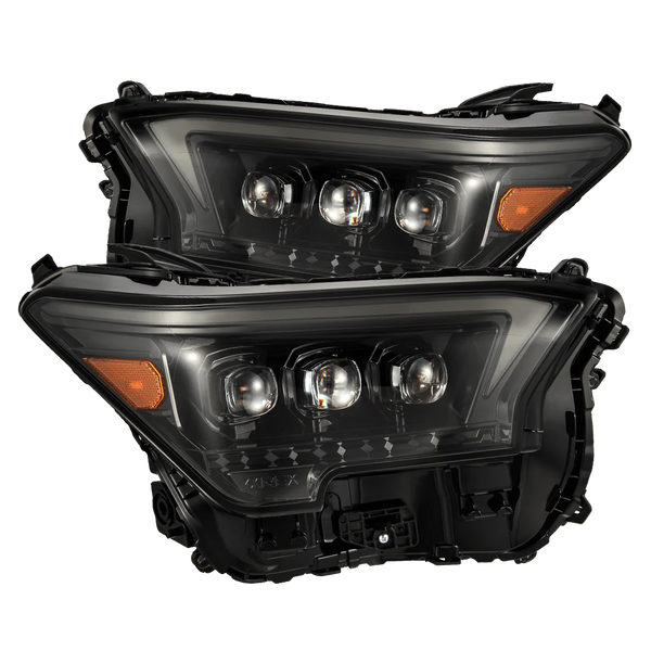 AlphaRex 2024+ Toyota Tacoma OG-Style NOVA-Series LED Proj Headlights Alpha-Blk w/Actv Light & Seq. Sig + DRL