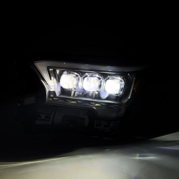 AlphaRex 2024+ Toyota Tacoma / 2025 + 4Runner NOVA-Series LED Proj Headlights Black w/Actv Light & Seq. Sig + DRL