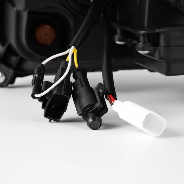 AlphaRex 2024 + Toyota Tacoma / 2025 + 4runner LUXX-Series LED Proj Headlights Black w/Actv Light & Seq. Sig + DRL