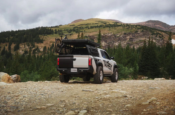AlphaRex 2024 + Toyota Tacoma NOVA-Series LED Prismatic Tail Lights - Black Red