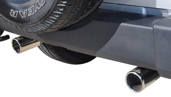 Corsa DB Jeep 2007 - 2018 Wrangler Polished Sport Axle-Back Exhaust