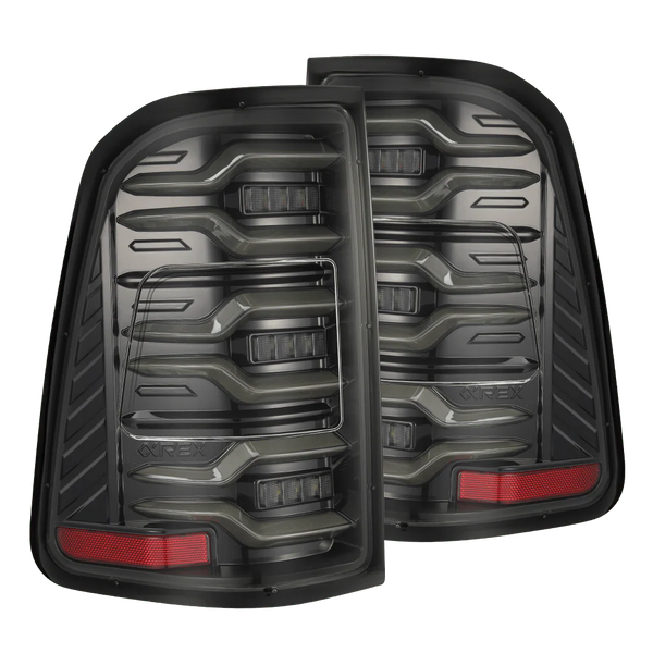 Alpharex 2025 + Dodge Ram 1500 Luxx-Series LED Tail Lights - Alpha Black