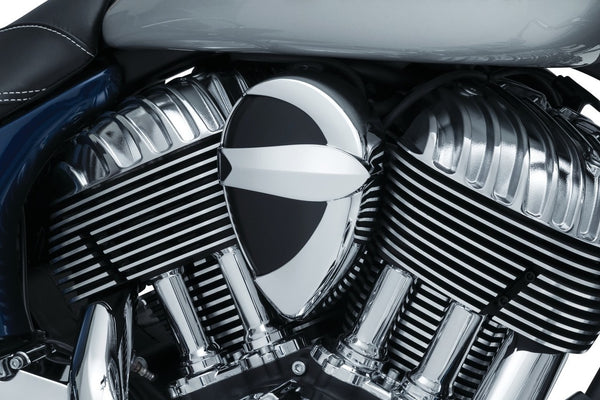 Kuryakyn Vantage Air Cleaner - Chrome and Black 2014 - 2018 Indian Motorcycles (9270)