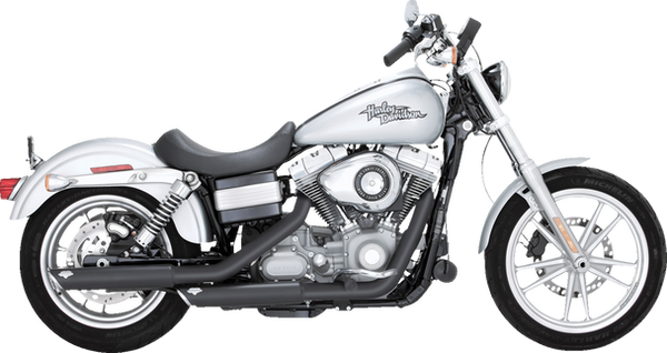 Vance & Hines Harley Davidson Dyna 1991 - 2009 3In Slip-Ons Black Slip-On Exhaust