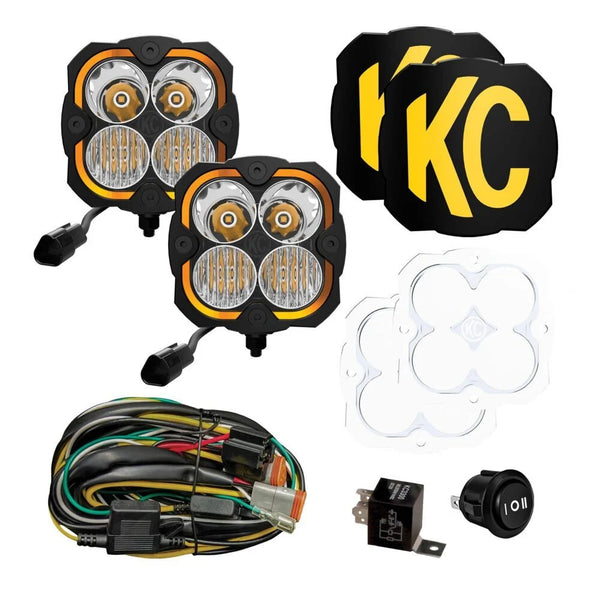KC HiLiTES FLEX ERA 4 - 2-Light Master Light Pod Kit