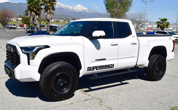 Westin 2022 + Toyota Tundra Double Cab Pro-e Running Boards - Tex. Blk