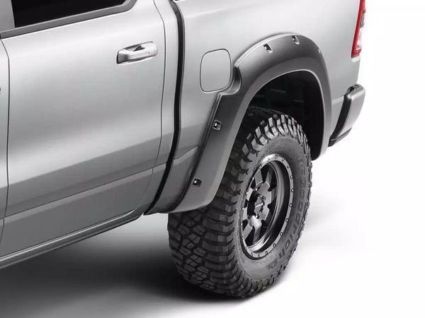 Bushwacker 2019 + Ram 1500 (Excl. Rebel/TRX) 76.3 & 67.4in Bed Pocket Style Flares 4pc Set - Black