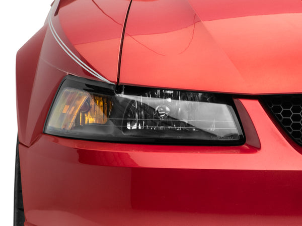 Raxiom 1999 - 2004 Mustang Axial Series OEM Style Replacement Headlights- Black Housing (Clear Lens)
