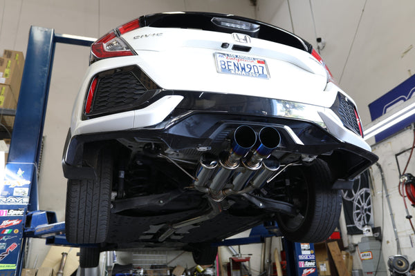MXP 2017 - 2021 Honda Civic Sport Hatchback Comp RS Exhaust System w/ Burnt Tips