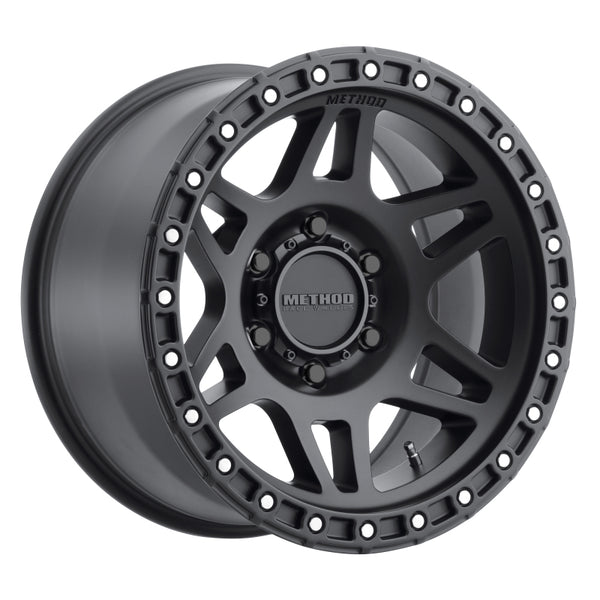 Method MR312 17x8.5 0mm Offset 6x5.5 6x139.7 106.25mm CB Matte Black Wheel