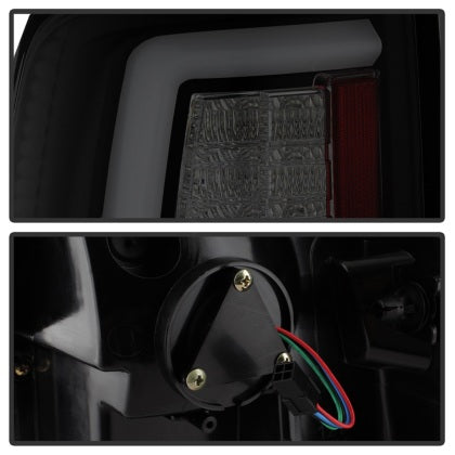 Spyder 2013 - 2018 Dodge Ram 1500 / 2500 / 3500 Light Bar LED Tail Lights - Black Smoke ALT-YD-DRAM13V2-LED-BSM