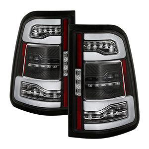 Spyder Apex 2019 - 2023 Dodge Ram 1500 (w/ Factory LED) LED Tail Light - Black (ALT-YD-DR19LEDT2-SEQ-BK)