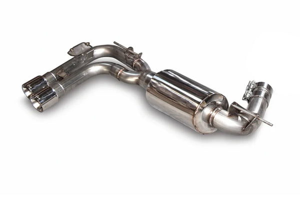 AWE Tuning BMW F3X 328i / 330i / 428i / 430i Touring Edition Axle-Back Exhaust Single Side - 80mm Silver Tips