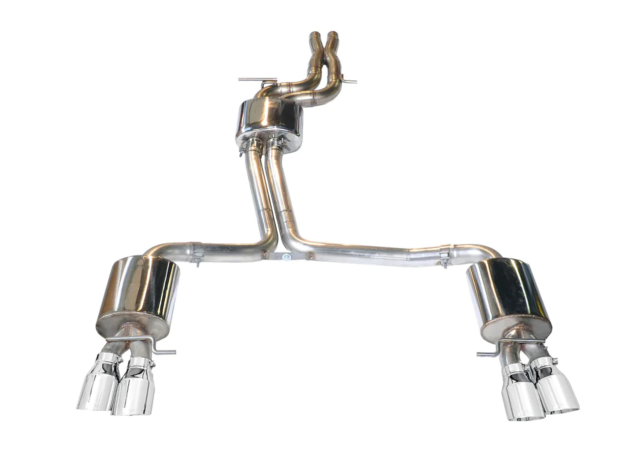 AWE Tuning Audi B8.5 S4 3.0T Touring Edition Exhaust System - Chrome Silver Tips (102mm)