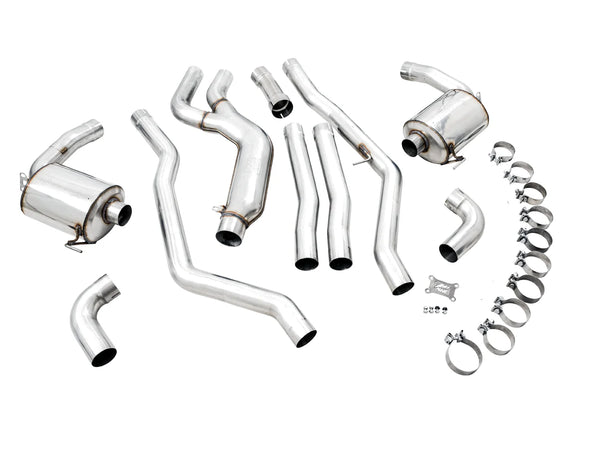 AWE Tuning Non-Resonated Touring Edition Exhaust for G2X M340i / M440i - Chrome Silver Tip