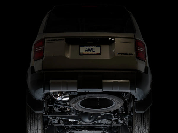 AWE Tuning 2024+ Toyota Land Cruiser / 2025+ Toyota 4Runner 0FG Cat-Back Exhaust w/ BashGuard
