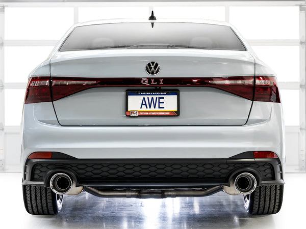 AWE 2022 + Volkswagen Jetta GLI Touring Edition Exhaust - Chrome Silver Tips
