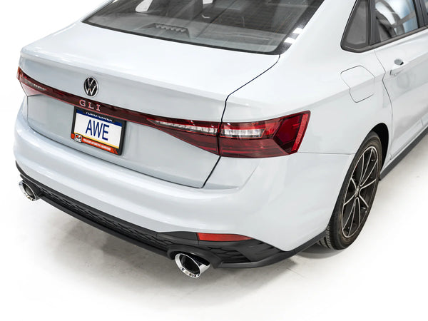 AWE 2022 + Volkswagen Jetta GLI Track Edition Exhaust - Chrome Silver Tips