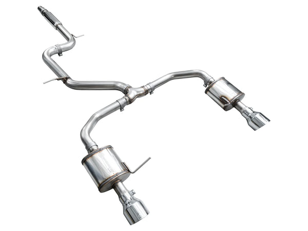 AWE 2022 + Volkswagen Jetta GLI Touring Edition Exhaust - Chrome Silver Tips