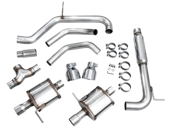 AWE 2022 + Volkswagen Jetta GLI Touring Edition Exhaust - Chrome Silver Tips