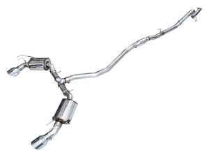 AWE Tuning 2022 + Honda Civic Si/Acura Integra Touring Edition Catback Exhaust - Dual Chrome Silver Tip