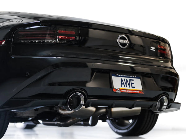 AWE 2023 + Nissan Z RZ34 RWD Touring Edition Catback Exhaust System w/ Diamond Black Tips